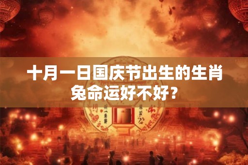 十月一日国庆节出生的生肖兔命运好不好？