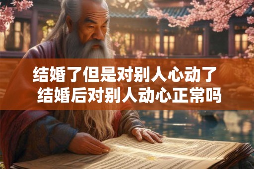 结婚了但是对别人心动了 结婚后对别人动心正常吗 结婚了但是对别人心动了 结婚后对别人动心正常吗