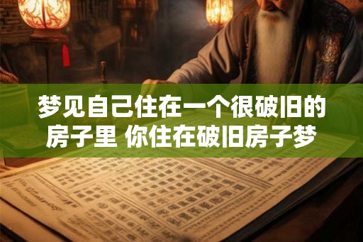 梦见自己住在一个很破旧的房子里 你住在破旧房子梦境中吗