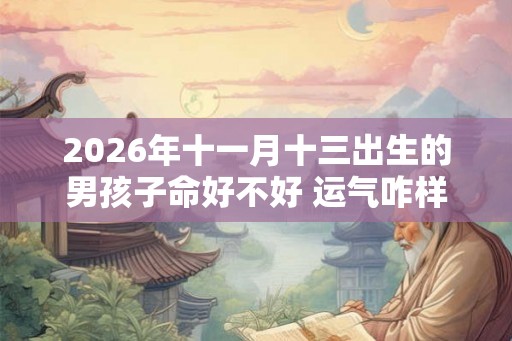 2026年十一月十三出生的男孩子命好不好 运气咋样