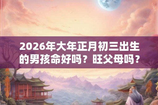 2026年大年正月初三出生的男孩命好吗？旺父母吗？