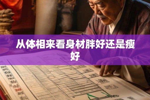 从体相来看身材胖好还是瘦好