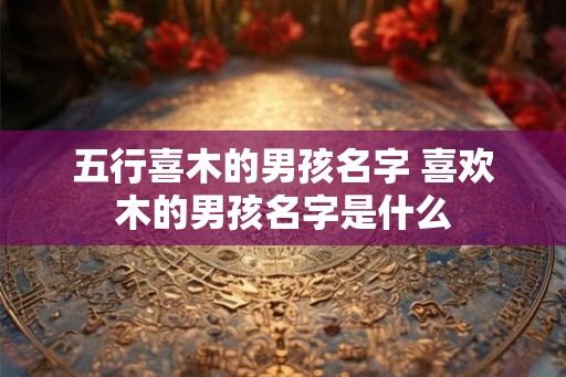 五行喜木的男孩名字 喜欢木的男孩名字是什么