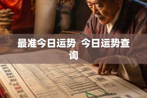 最准今日运势  今日运势查询
