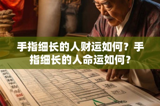 手指细长的人财运如何?手指细长的人命运如何? 手指细长的人财运如何?手指细长的人命运如何?
