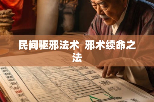 民间驱邪法术  邪术续命之法