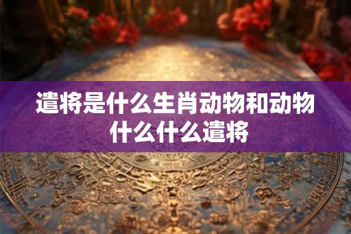 遣将是什么生肖动物和动物 什么什么遣将