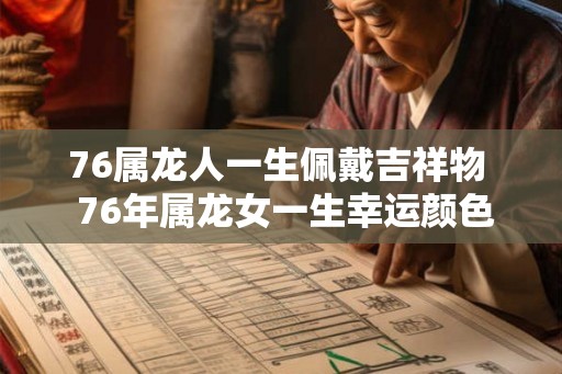 76属龙人一生佩戴吉祥物  76年属龙女一生幸运颜色