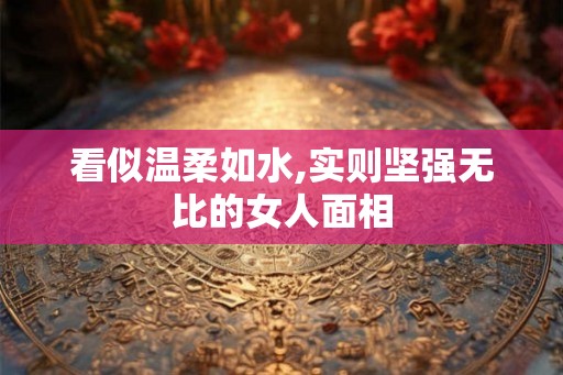 看似温柔如水,实则坚强无比的女人面相