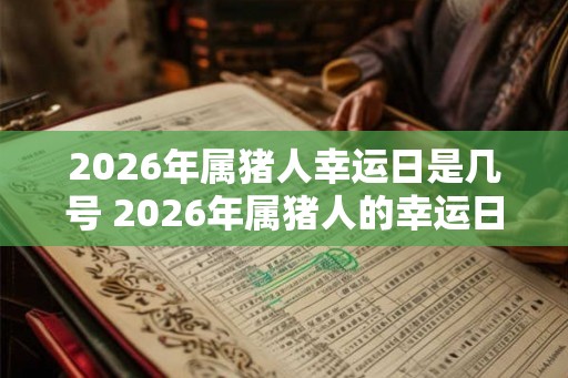 2026年属猪人幸运日是几号 2026年属猪人的幸运日是哪天 2026年属猪人幸运日是几号 2026年属猪人的幸运日是哪天