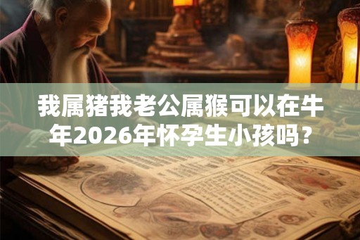 我属猪我老公属猴可以在牛年2026年怀孕生小孩吗？