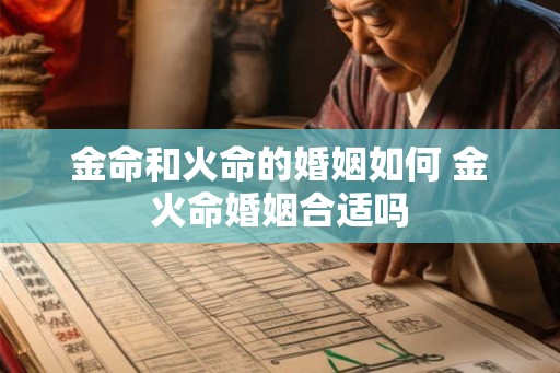 金命和火命的婚姻如何 金火命婚姻合适吗