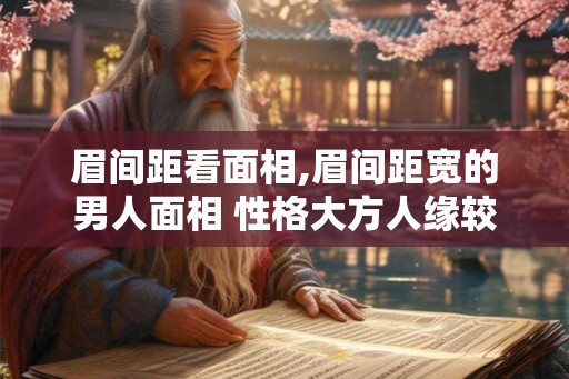 眉间距看面相,眉间距宽的男人面相 性格大方人缘较好？
