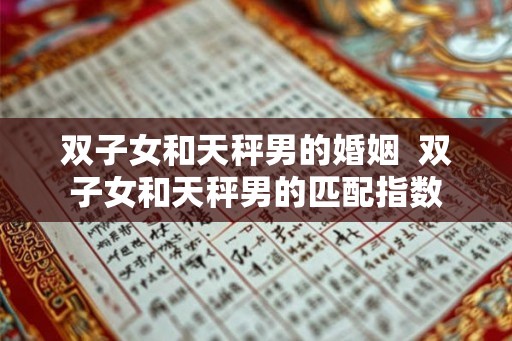 双子女和天秤男的婚姻  双子女和天秤男的匹配指数