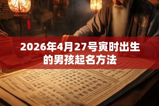 2026年4月27号寅时出生的男孩起名方法