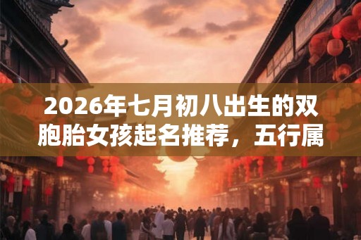 2026年七月初八出生的双胞胎女孩起名推荐,五行属什么 2026年七月初八出生的双胞胎女孩起名推荐,五行属什么