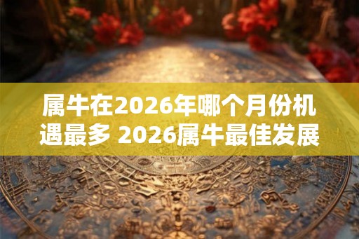 属牛在2026年哪个月份机遇最多 2026属牛最佳发展月份