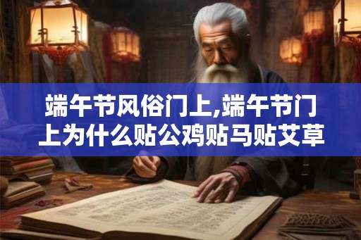 端午节风俗门上,端午节门上为什么贴公鸡贴马贴艾草