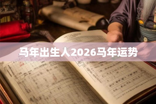 马年出生人2026马年运势
