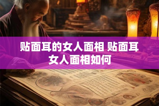 贴面耳的女人面相 贴面耳女人面相如何