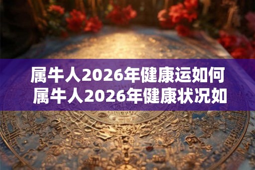 属牛人2026年健康运如何 属牛人2026年健康状况如何