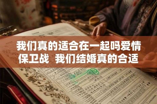 我们真的适合在一起吗爱情保卫战  我们结婚真的合适吗爱情保卫战