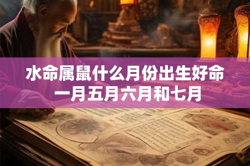 水命属鼠什么月份出生好命 一月五月六月和七月