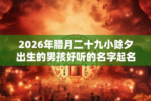 2026年腊月二十九小除夕出生的男孩好听的名字起名大全