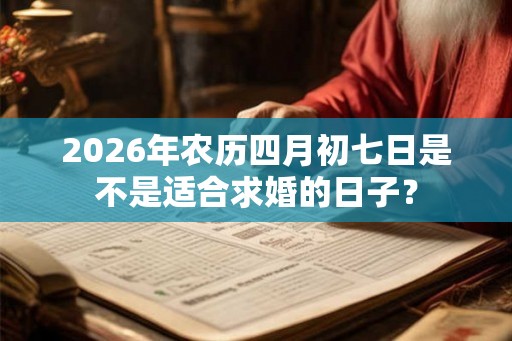 2026年农历四月初七日是不是适合求婚的日子? 2026年农历四月初七日是不是适合求婚的日子?