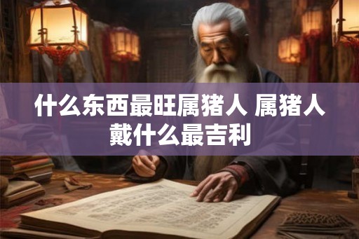 什么东西最旺属猪人 属猪人戴什么最吉利