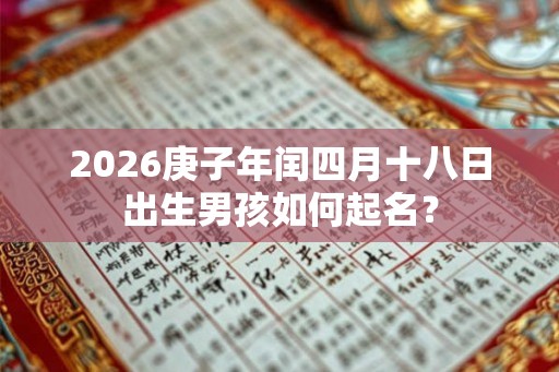 2026庚子年闰四月十八日出生男孩如何起名？