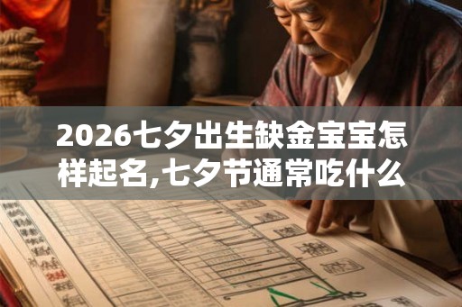 2026七夕出生缺金宝宝怎样起名,七夕节通常吃什么？