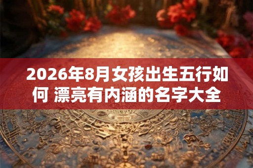 2026年8月女孩出生五行如何 漂亮有内涵的名字大全 2026年8月女孩出生五行如何 漂亮有内涵的名字大全