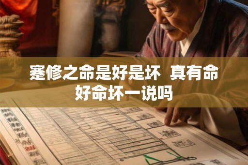 蹇修之命是好是坏 真有命好命坏一说吗 蹇修之命是好是坏 真有命好命坏一说吗