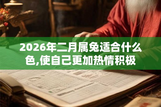 2026年二月属兔适合什么色,使自己更加热情积极