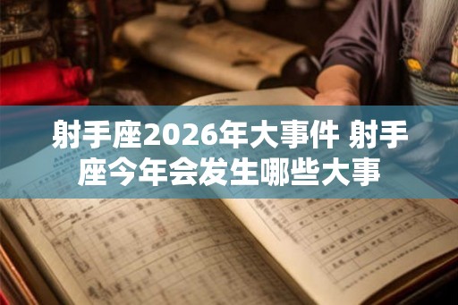 射手座2026年大事件 射手座今年会发生哪些大事
