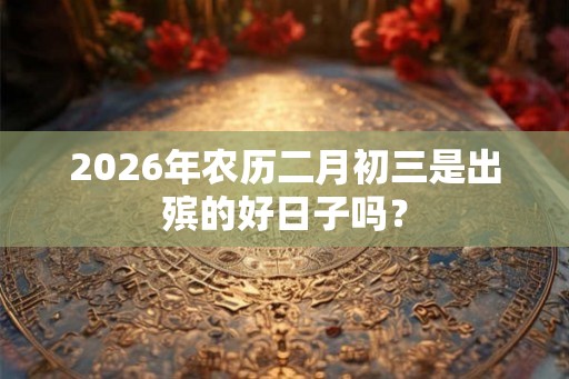 2026年农历二月初三是出殡的好日子吗？
