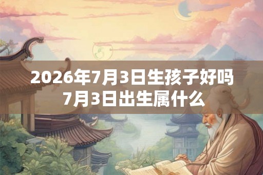 2026年7月3日生孩子好吗 7月3日出生属什么