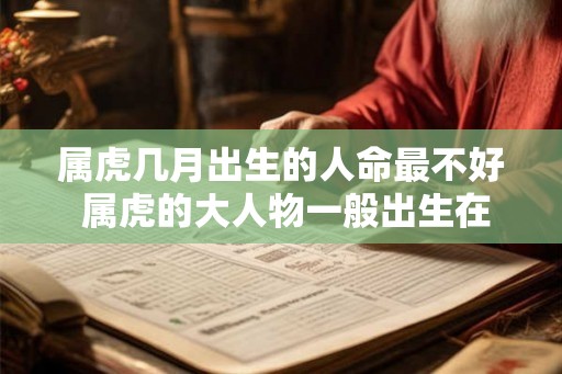 属虎几月出生的人命最不好 属虎的大人物一般出生在几月