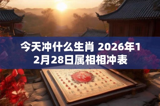 今天冲什么生肖 2026年12月28日属相相冲表 今天冲什么生肖 2026年12月28日属相相冲表