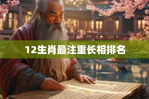 12生肖最注重长相排名