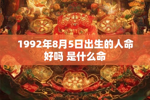 1992年8月5日出生的人命好吗 是什么命