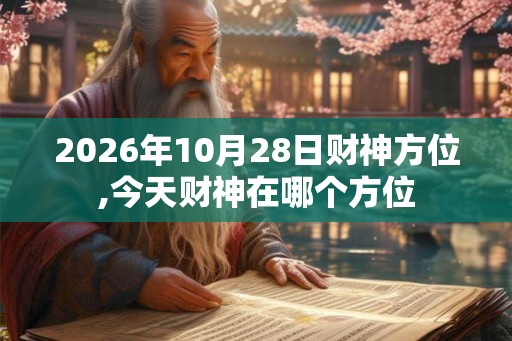 2026年10月28日财神方位,今天财神在哪个方位