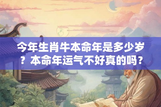 今年生肖牛本命年是多少岁？本命年运气不好真的吗？