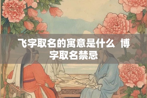 飞字取名的寓意是什么 博字取名禁忌 飞字取名的寓意是什么 博字取名禁忌