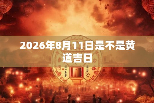 2026年8月11日是不是黄道吉日