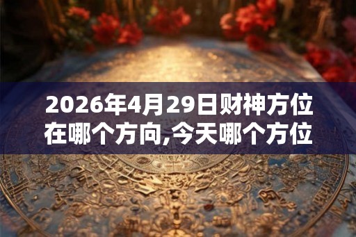 2026年4月29日财神方位在哪个方向,今天哪个方位财运好 2026年4月29日财神方位在哪个方向,今天哪个方位财运好