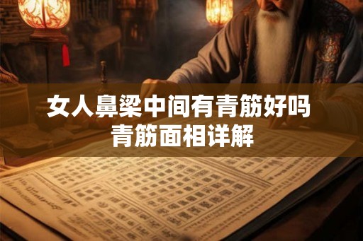 女人鼻梁中间有青筋好吗 青筋面相详解 女人鼻梁中间有青筋好吗 青筋面相详解