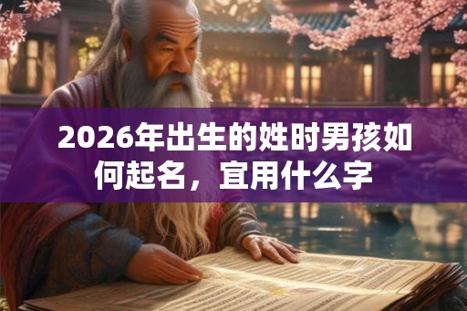 2026年出生的姓时男孩如何起名，宜用什么字