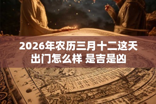 2026年农历三月十二这天出门怎么样 是吉是凶